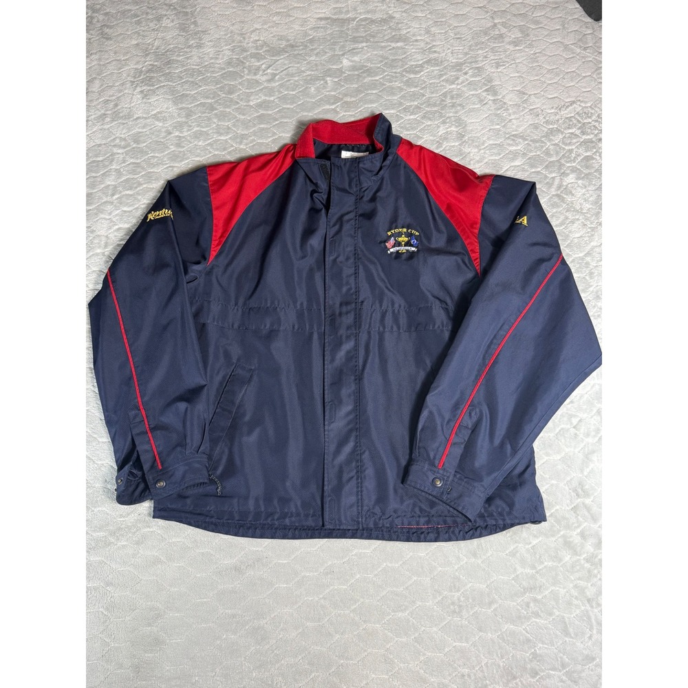 Vintage Ryder Cup PGA Valhalla Windbreaker Full Zip Jacket Navy Red Mens XL Golf